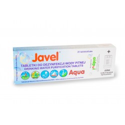Tabletki do dezynfekcji wody pitnej JAVEL AQUA 20 szt + worek