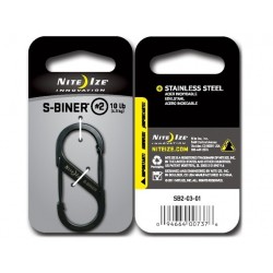 Karabinek Nite Ize S-Biner 2 Black Steel SB2-03-01