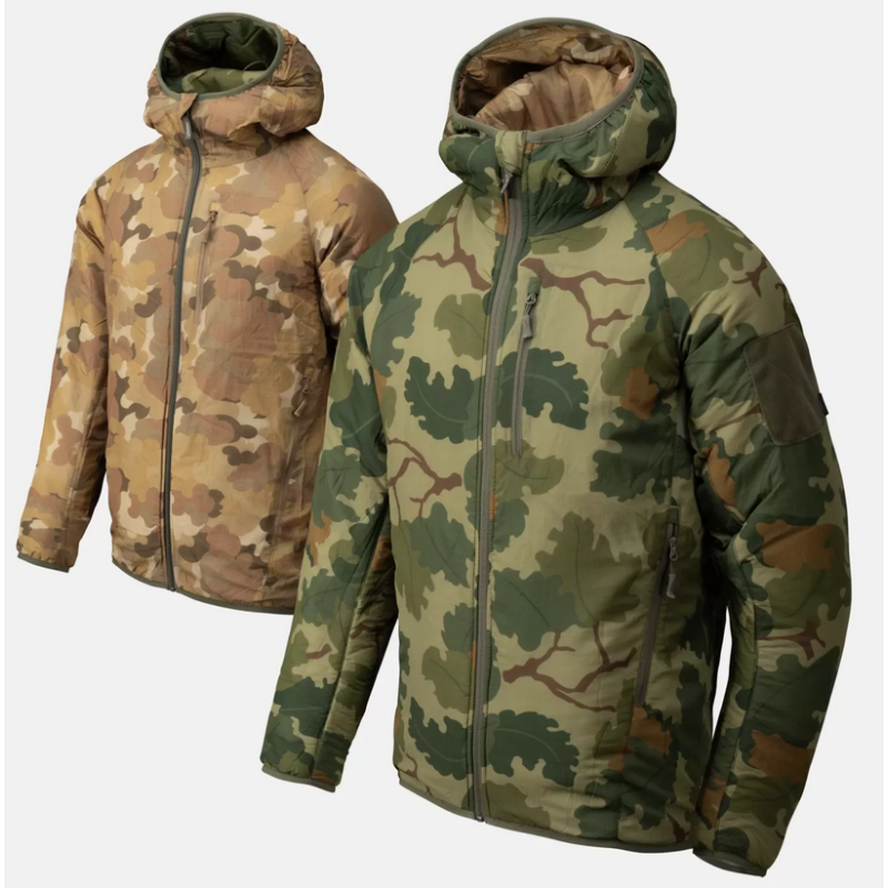 Kurtka dwustronna Wolfhound Hoodie - Helikon - Mitchell Camo Leaf / Mitchell Camo Clouds