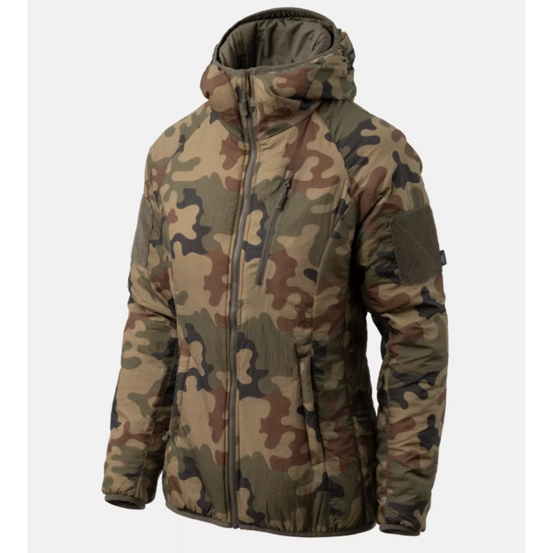 Kurtka damska Wolfhound Hoodie - Windpack® Nylon - Helikon - PL Woodland