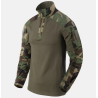 MCDU Combat Shirt - PolyCotton Stretch Ripstop - Helikon -  US Woodland / Olive Green