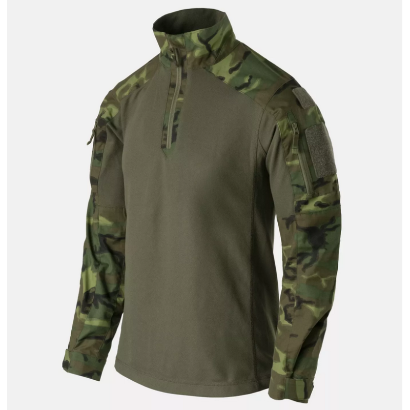 MCDU Combat Shirt - PolyCotton Stretch Ripstop - Helikon -  ERDL / Olive Green