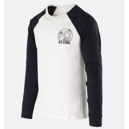 T-shirt Long Sleeve (Old School) - Helikon - Biały