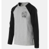T-shirt Long Sleeve (Old School) - Helikon - Mid Grey Melange