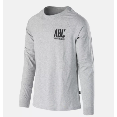 T-shirt Long Sleeve (ABC Always Be Cool) - Helikon - Mid Grey Melange