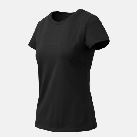T-shirt damski Slim Organic - Organic Stretch Cotton - Helikon - Czarny