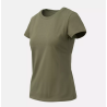 T-shirt damski Slim Organic - Organic Stretch Cotton - Helikon - Olive Green