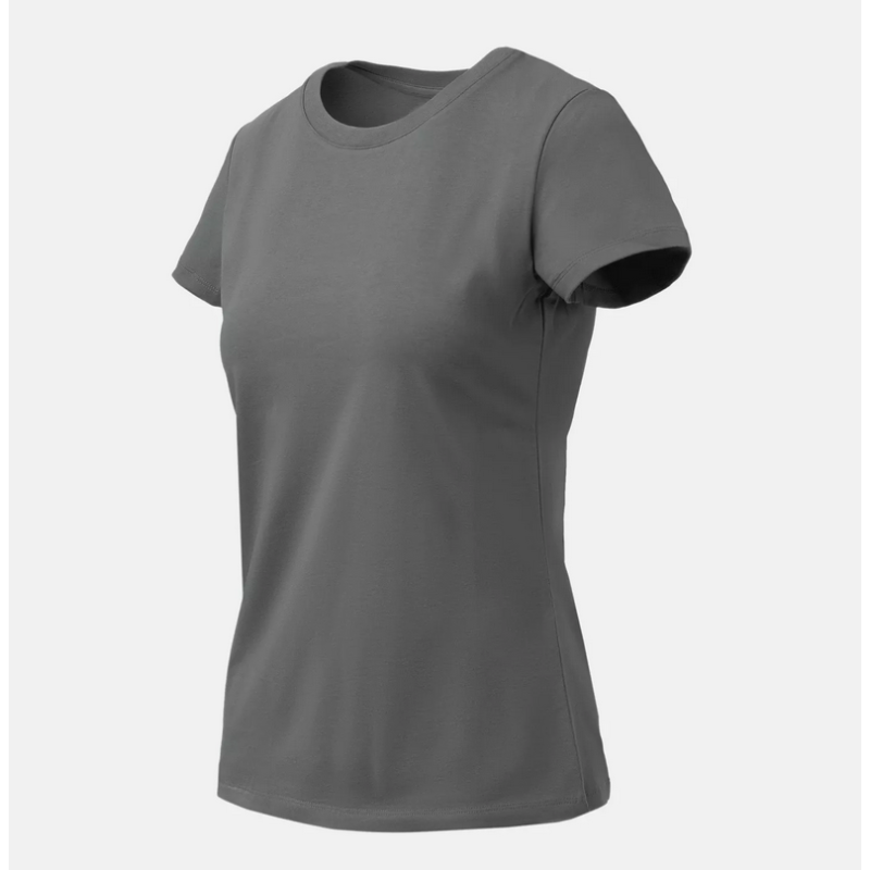 T-shirt damski Slim Organic - Organic Stretch Cotton - Helikon - Shadow Grey