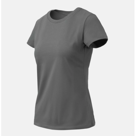 T-shirt damski Slim Organic - Organic Stretch Cotton - Helikon - Shadow Grey
