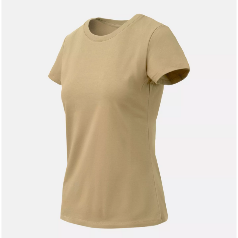 T-shirt damski Slim Organic - Organic Stretch Cotton - Helikon - Khaki