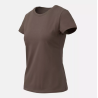 T-shirt damski Slim Organic - Organic Stretch Cotton - Helikon -  Earth Brown