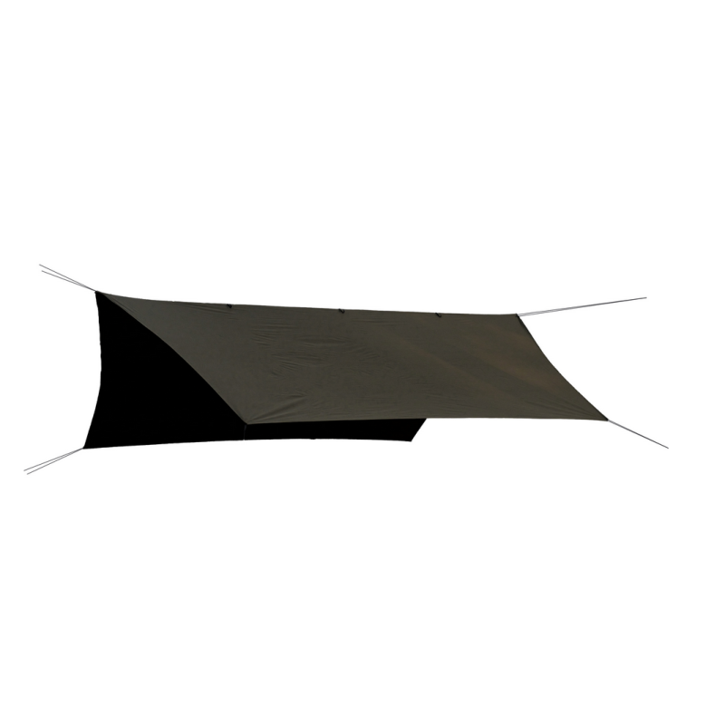 Tarp TigerWood T2 3x4, ciemny khaki/czarny