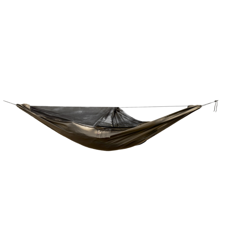 Hamak TigerWood Ważka V2 long z moskitierą Pocket, khaki