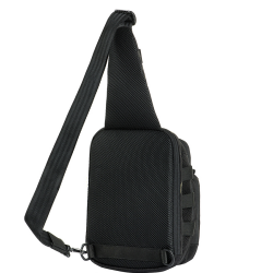 Torebka M-Tac Cross Bag Slim Elite Hex, kamuflaż czarny/czarny