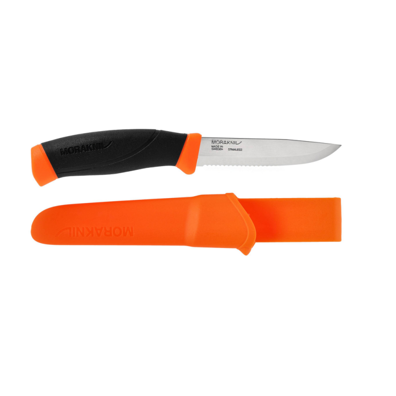 Nóż Morakniv Companion F Serrated pomarańczowy ząbkowany stal nierdzewna