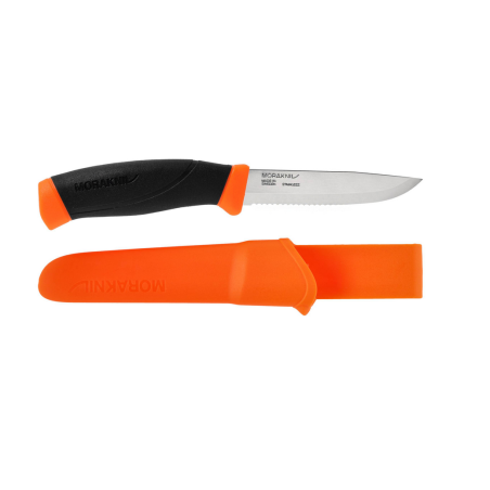 Nóż Morakniv Companion F Serrated pomarańczowy ząbkowany stal nierdzewna