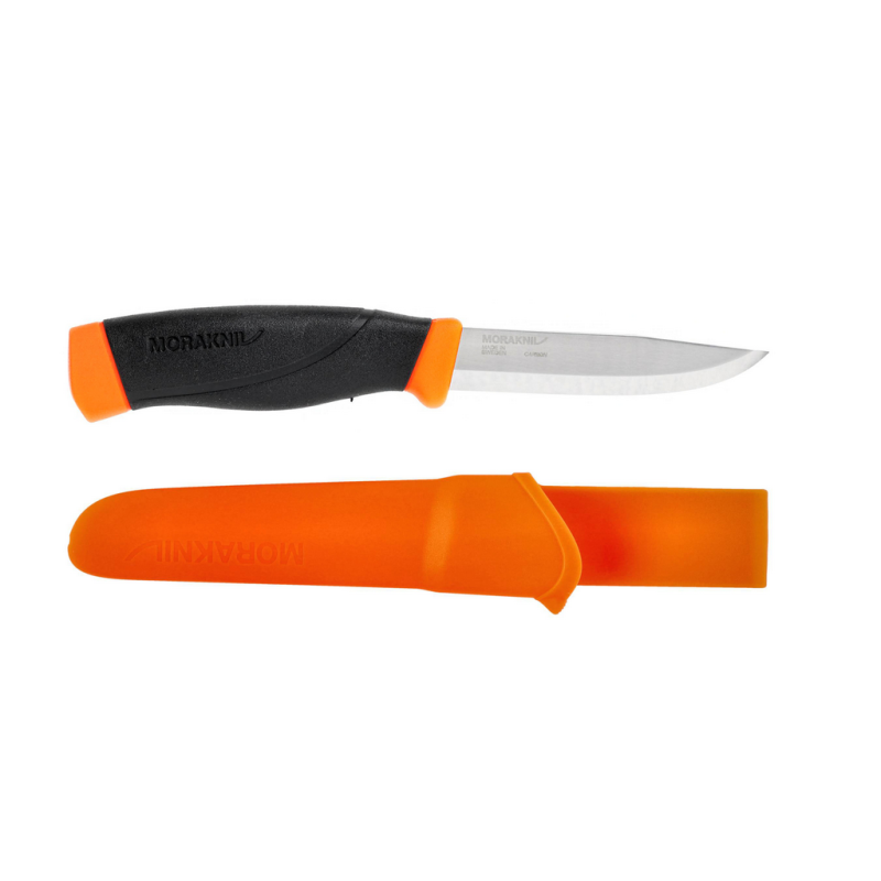 Nóż Morakniv Companion F Heavy Duty pomarańczowy stal węglowa