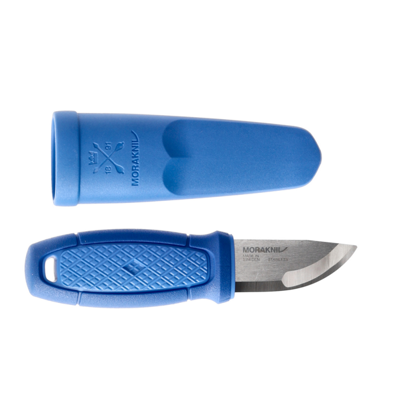 Nóż Morakniv Eldris niebieski z zestawem Neck Knife stal nierdzewna