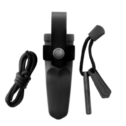 Nóż Morakniv Eldris czarny z zestawem Neck Knife stal nierdzewna