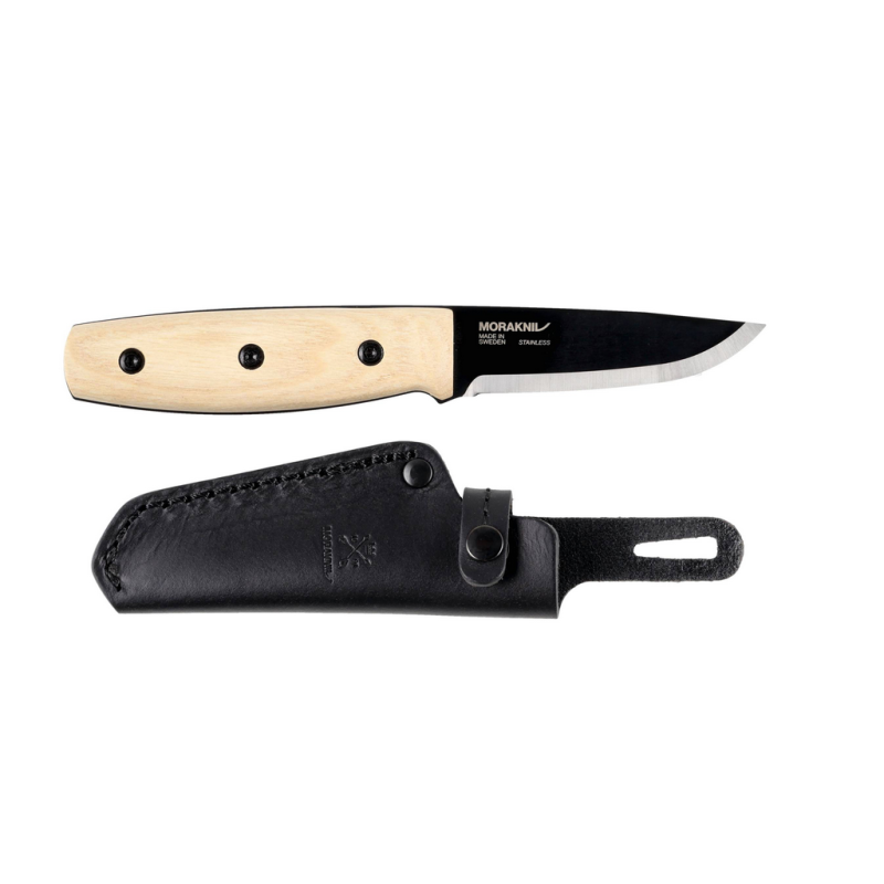 Nóż bushcraft Morakniv Finn BlackBlade Ash Wood stal nierdzewna