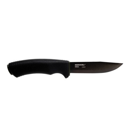 Nóż Morakniv Bushcraft czarny bez ząbków stal węglowa