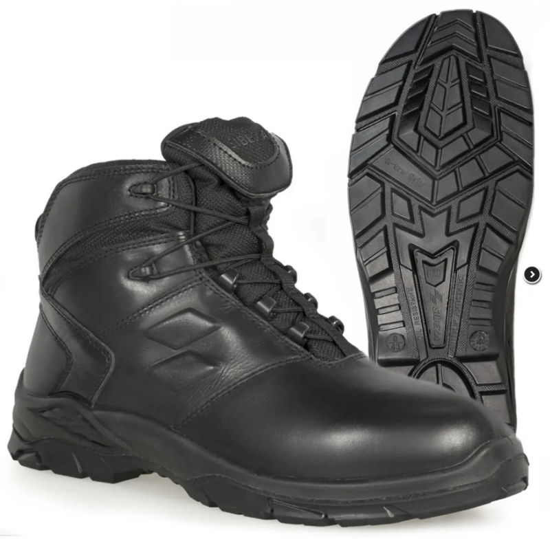 Buty Wojskowe Taktyczne Sibeza PRO Mid Skórzane z Membraną Czarne