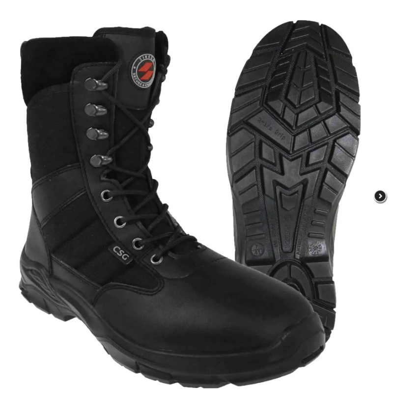 Buty Wojskowe Taktyczne Sibeza CSG Wodoodporne z Mikrofibry Czarne