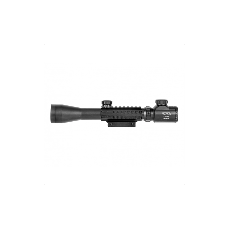 Luneta celownicza Vogler Premium 3-9x40 EG z podświetleniem, szynami i montażem MILDOT