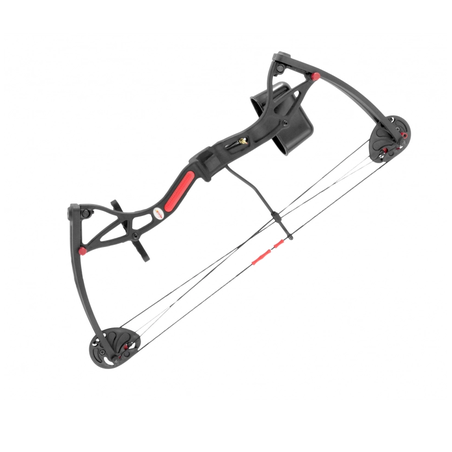 Łuk bloczkowy dla dzieci i młodzieży Poe Lang Buster 15-22 lb 25" czarny