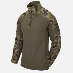 MCDU Combat Shirt - NyCo Ripstop - Helikon -  PL Woodland / Olive Green
