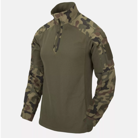 MCDU Combat Shirt - NyCo Ripstop - Helikon -  PL Woodland / Olive Green
