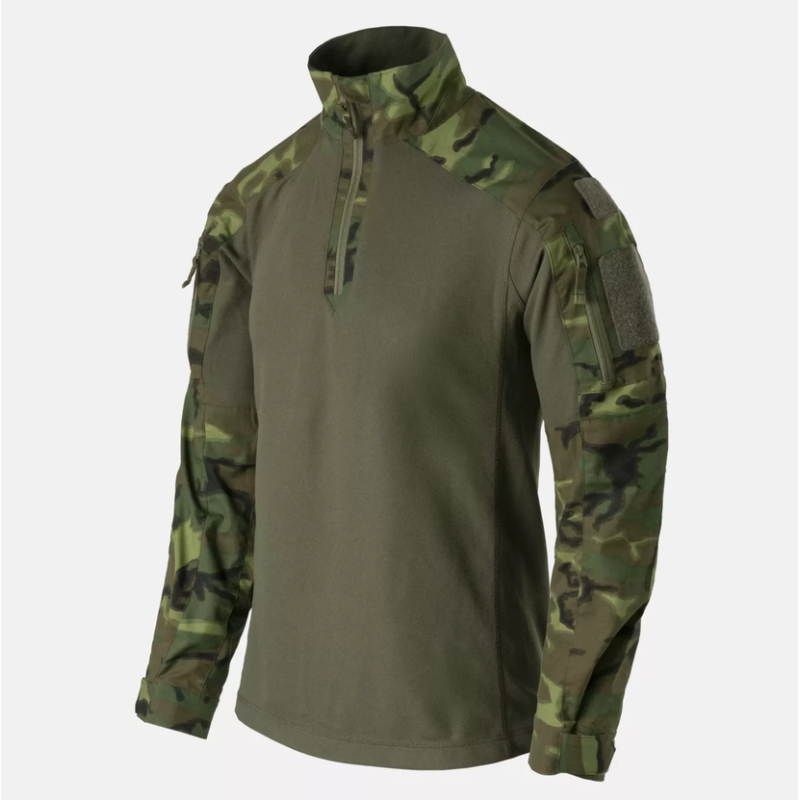 MCDU Combat Shirt - PolyCotton Stretch Ripstop - Helikon -  ERDL / Olive Green