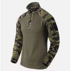 MCDU Combat Shirt - PolyCotton Stretch Ripstop - Helikon -  Tiger Stripe / Olive Green