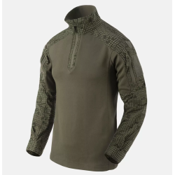 MCDU Combat Shirt - PolyCotton Stretch Ripstop - Helikon - Desert Night Camo / Olive Green