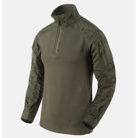 MCDU Combat Shirt - PolyCotton Stretch Ripstop - Helikon - Desert Night Camo / Olive Green