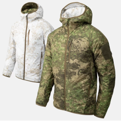 Kurtka dwustronna Wolfhound Hoodie - Helikon -  Pencott Wildwood / Pencott Snowdrift