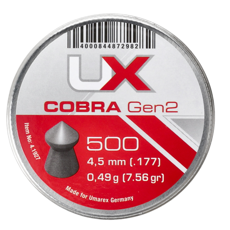 Śrut diabolo UX Cobra gen 2. 4,5 mm 500 szt.