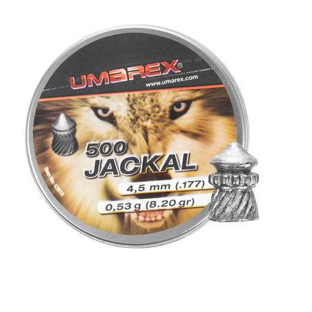 Śrut diabolo Umarex Jackal Pointed Ribbed 4,5/500