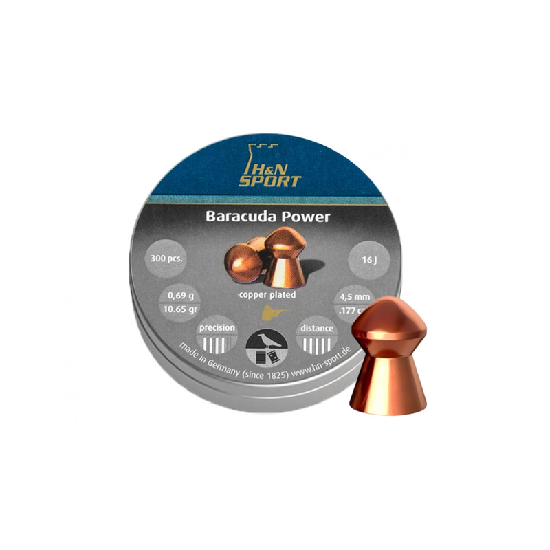 Śrut diabolo H&N Baracuda Power 4,5 mm 300 szt.