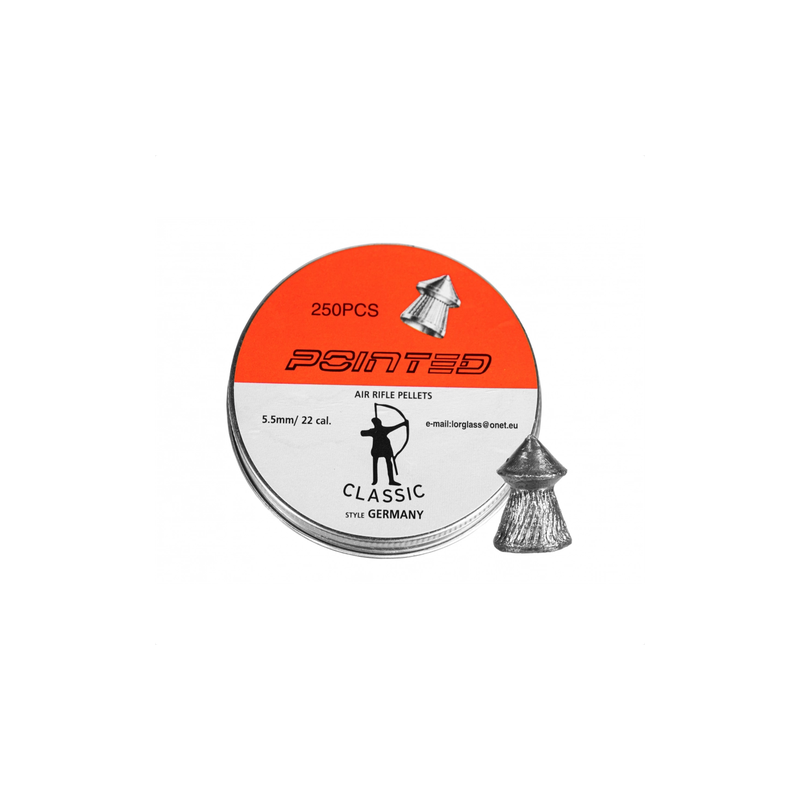 Śrut diabolo Classic Pointed Boxer 5,5 mm 250 szt. molet
