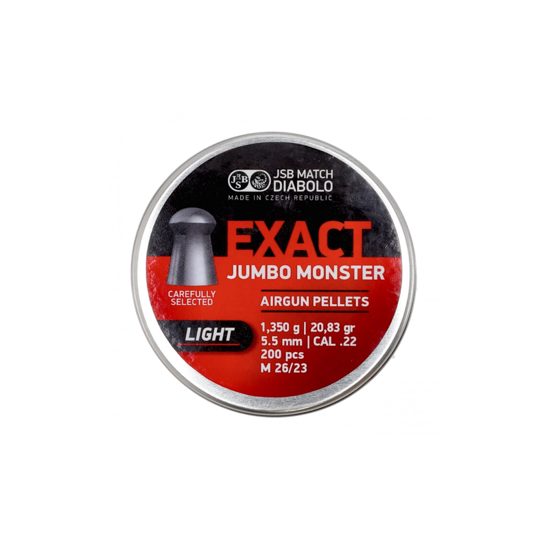 Śrut diabolo JSB Exact Jumbo Monster Light 5,52 mm 200 szt.