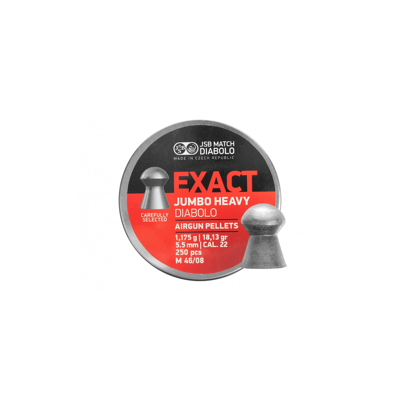 Śrut diabolo JSB Exact Jumbo Heavy 5,53 mm 250 szt.
