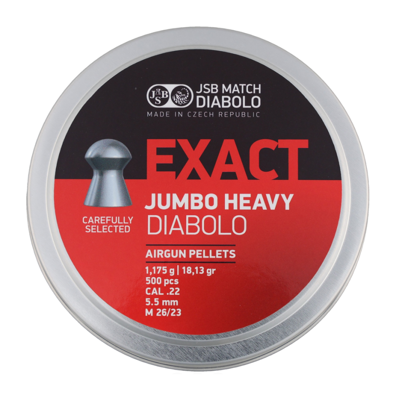 Śrut diabolo JSB Exact Jumbo Heavy 5,52 mm 500 szt.
