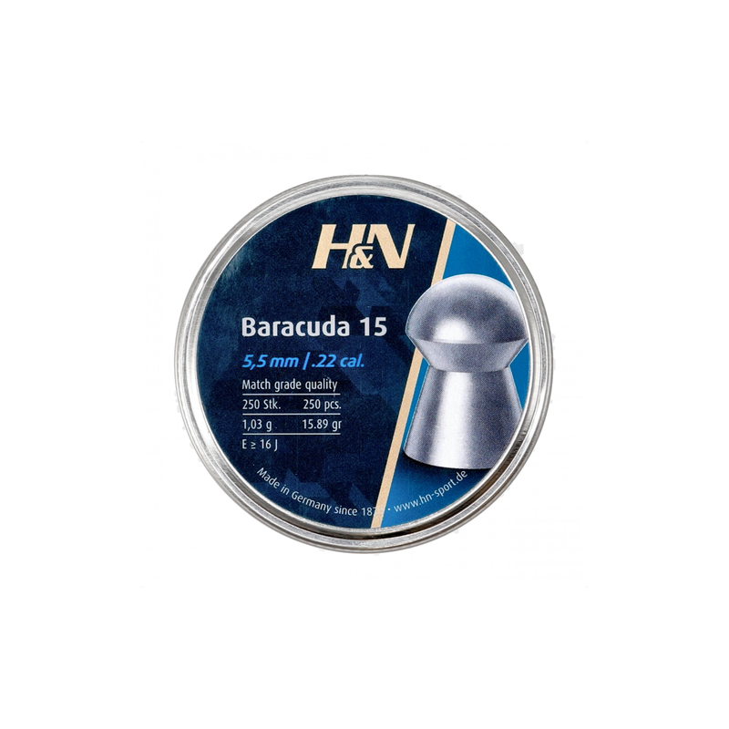 Śrut diabolo H&N Baracuda 15 5,52 mm 250 szt.