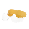 Gogle taktyczne Wiley X Spear SP293B smoke / clear / light rust, czarne oprawki