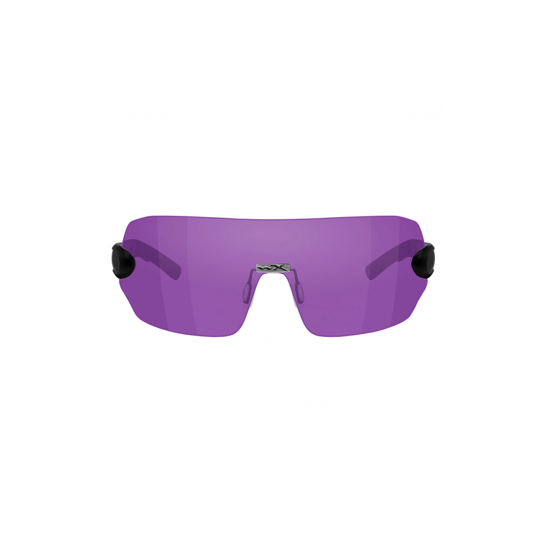 Okulary strzeleckie Wiley X Detection 1205 clear / yellow / orange / purple / copper, matowe czarne oprawki