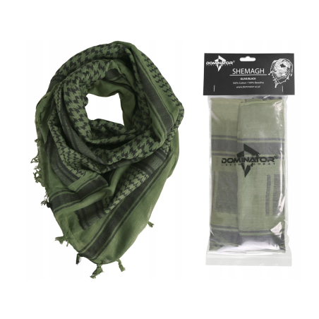 Chusta arafatka SHEMAGH 100X100 cm OLIVE BLACK