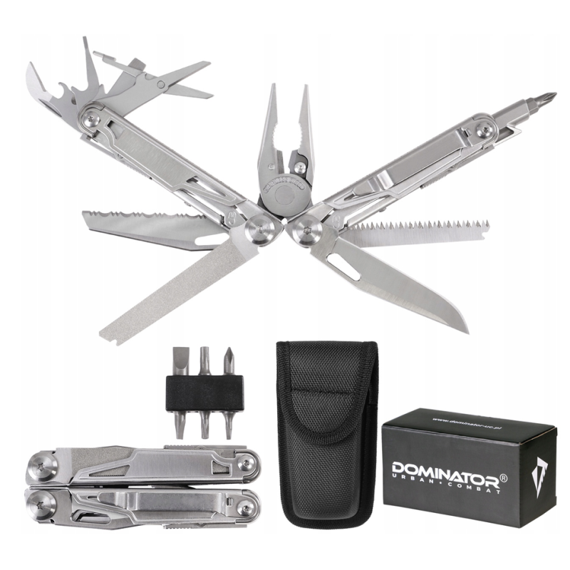 Multitool Narzędzie Wielofunkcyjne DOMINATOR HERO ANT 14w1 Niezbędnik Bity