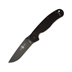 Nóż składany Ontario RAT 1 czarny, ostrze czarne