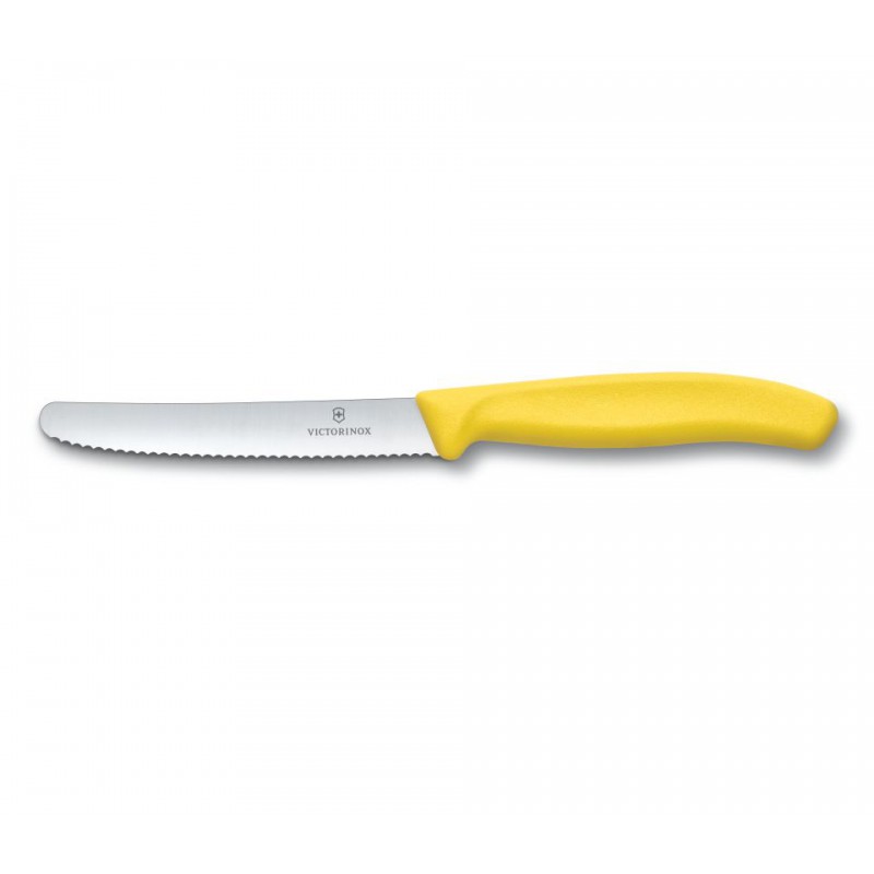 Nóż Victorinox do pomidorów i kiełbasy SWISSCLASSIC (tzw. „POMIDOREK”) (6.7836.L118) - Żółty